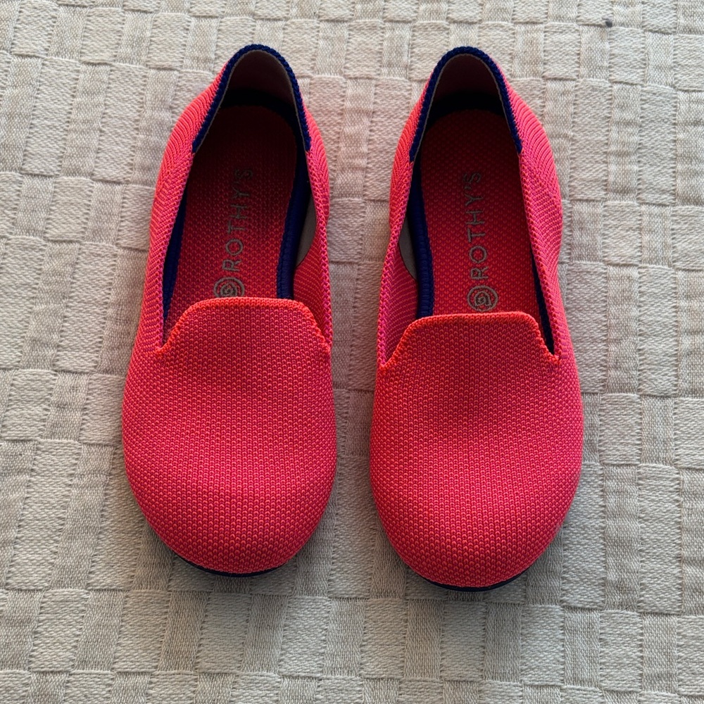 Rothy's Kids Shoes in Bright Pink